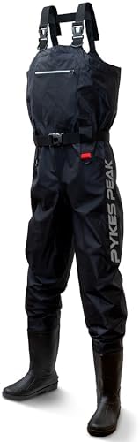 PYKES PEAK (パイクスピーク) ウェーダー 釣り ラジアルソール チェストハイ サーフ 選べる2タイプ 完全防水 ナイロン 内側がベタつかない